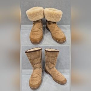 Ugg Australia Original boots men's 10 brown suede leather shearling lining